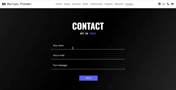 Video poster for project marloesplender.nl: contact desktop Video poster for project marloesplender.nl: contact desktop