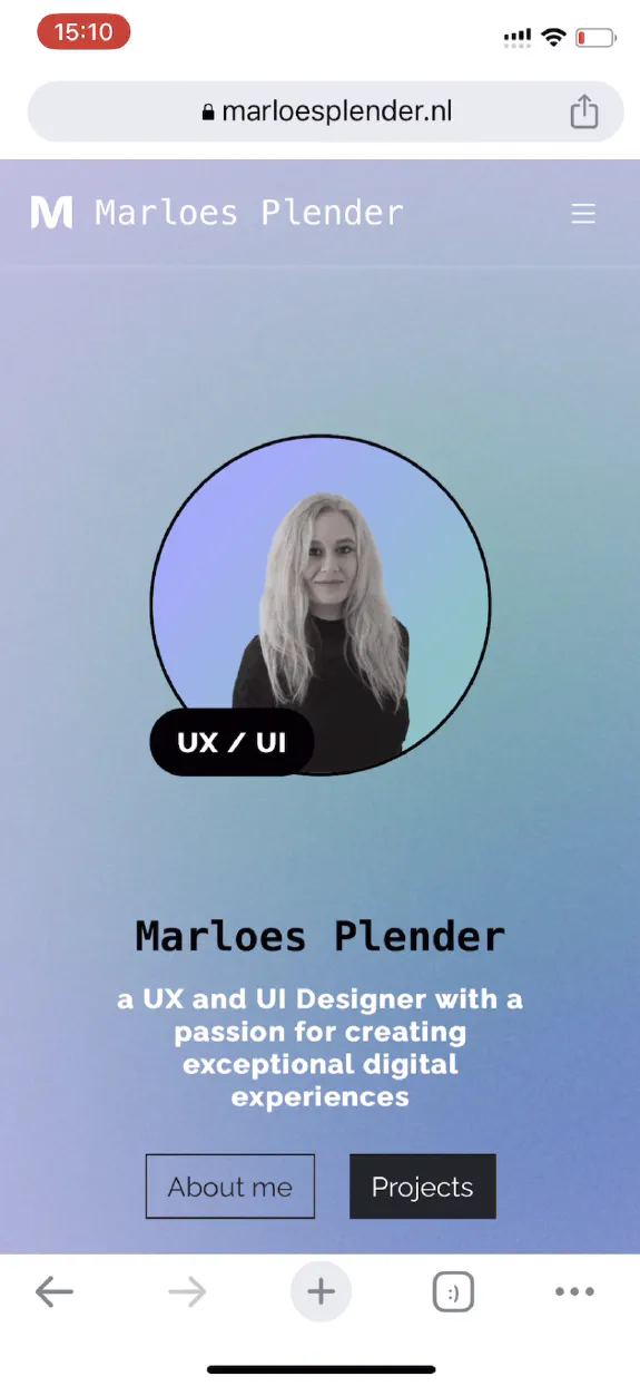 Video poster for project marloesplender.nl: responsive layout mobile Video poster for project marloesplender.nl: responsive layout mobile